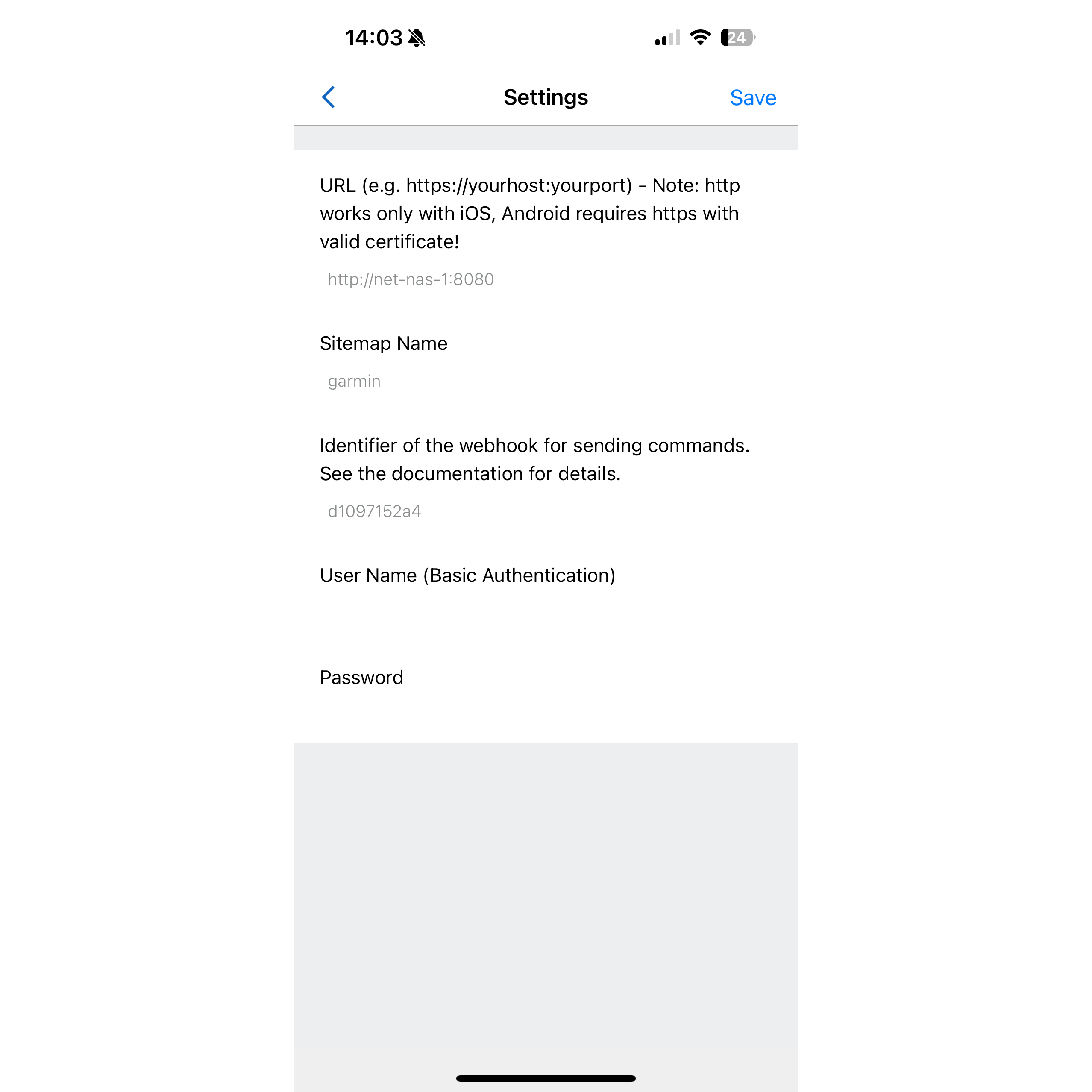 App Settings